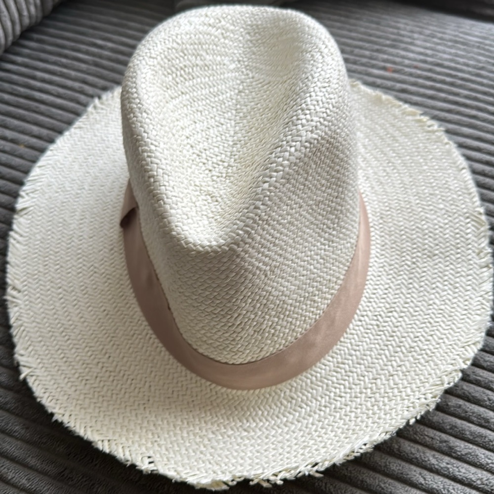Hat Attack Cream and Tan Woven Hat